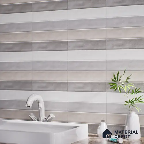 Faux Subway Tile TL 07257 B Sintra 4002 Granula 1 ft x 1 ft Ceramic Matte Finish - 9 mm | 2 mm Spacer is Mandatory | Please Expect a Slight Variation of Pattern